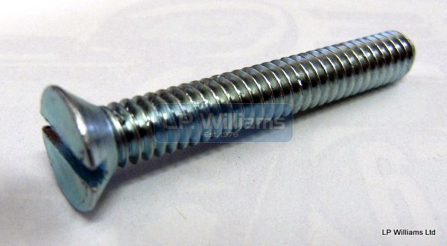 1/4 x1-3/4 UNC Countersunk screw slot head