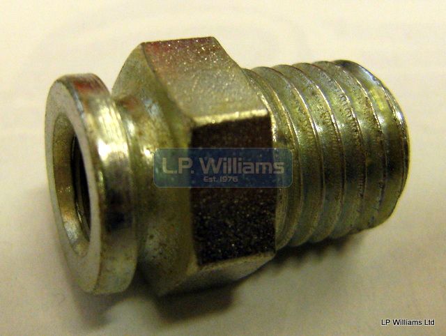 Clutch cable abutment T120 up to 1968 with cable adjuster thread (not for the earlier spoke type adjuster)