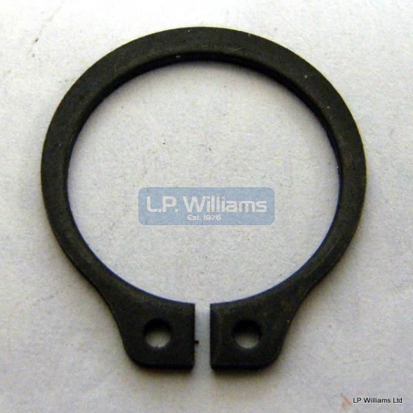 Timing gear retaining circlip