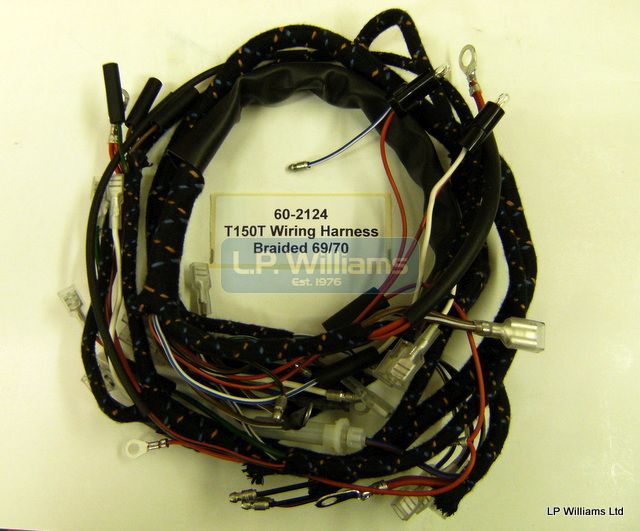 T150T wiring harness braided 69/70