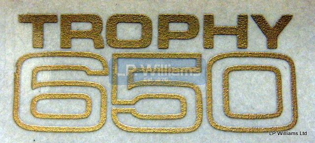 Trophy 650 decal (Small)