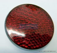 Round reflector - red  RER14 use 21-7009 nut if req