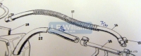 T150 T160 A75 Oil pipe protection spring 7/16
