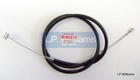 T120 T150 A75 Mk2 1971 onwards. Conical Front brake cable UK bar (nipple end)  42ins outer 51ins inner