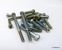 T120-TR6 1969-1970 Screw set. Original type fastners