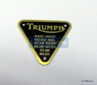T100 T120 T140 Patent plate in brass