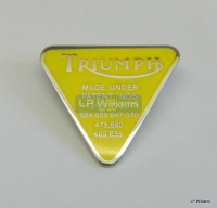 Triumph Pin Badge Yellow