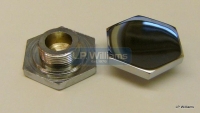 Chrome fork top nut T140 Each, will fit any disc brake fork using the alloy lower fork nut  97-4600