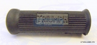 Pillion footrest rubber ( square internal hole) Triumph logo