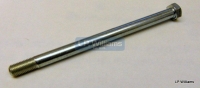 Long front hub bolt for twin disc application