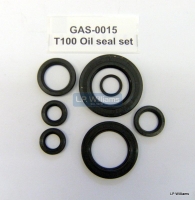 T100 Full engine / gearbox oil seal set 1962 on All models up to 1974 including 5TA Tiger 100 Daytona and TR5T