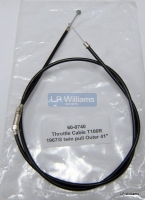 Throttle cable T100R 1967/8 twin pull with adjuster in cable Outer 41" Inner 44" (each) Two required. For carbs tops without adjuster