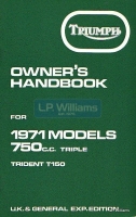 T150 owners handbook 71 UK edition