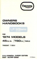 T150V owners handbook 74 UK