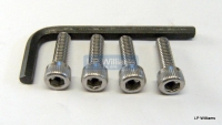 Stainless carb allen screw (set 4) incl allen key