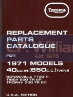 Parts catalogue Unit 650 1971 OIF