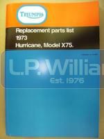 X75 replacement parts book