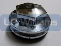 T100 T120 TR6 Chrome finned rocker cap (Inc Washer)