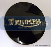 Tank centre badge black/gold