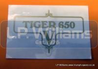 Tiger 650 V decal