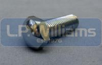 Domed chrome headlamp bolt 7/16 unf