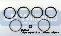 Caliper repair kit for standard Lockheed type caliper 41mm Fits all Triumph T140 T150 T160 disc brake models with standard Lockheed equipment front and rear where applicable