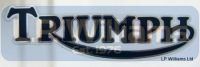 Black/silver Triumph decal