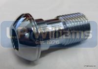 Single banjo bolt Metric chrome