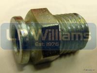 Clutch cable abutment T120 up to 1968 with cable adjuster thread (not for the earlier spoke type adjuster)