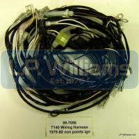 T140E  and T140D Wiring harness 1979-80 non points ign (Neg Earth) This loom has the connection for the Lucas Rita control box