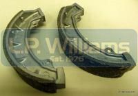 Front twin leading brake shoe (Pair) 7ins (Early) ** Please note that these brake shoes are no longer available**