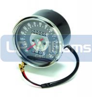 MPH Grey speedo fits 1966 to 1970 1.25:1 ratio Two mounting studs /nuts and instrument light with wiring included